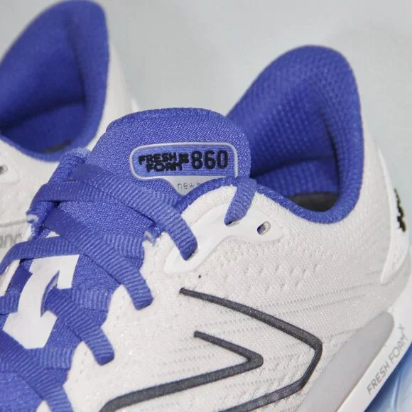 New Balance Fresh Foam X 860 v13 Running Shoes Mens 7 2E Wide EE White Blue